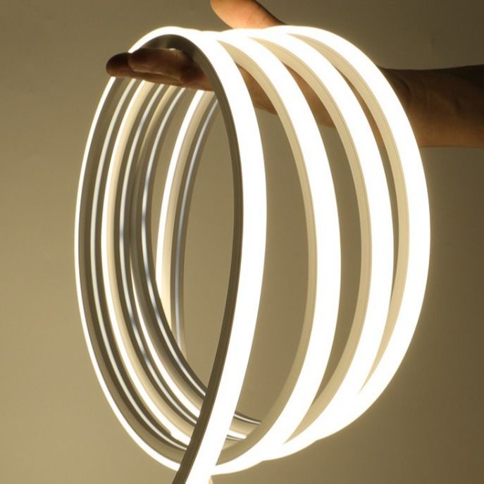 2835 5050 LED Neon Strip Light ซิลิกาเจลที่ยืดหยุ่นได้ Soft IP67 กันน้ำสำหรับตกแต่ง
