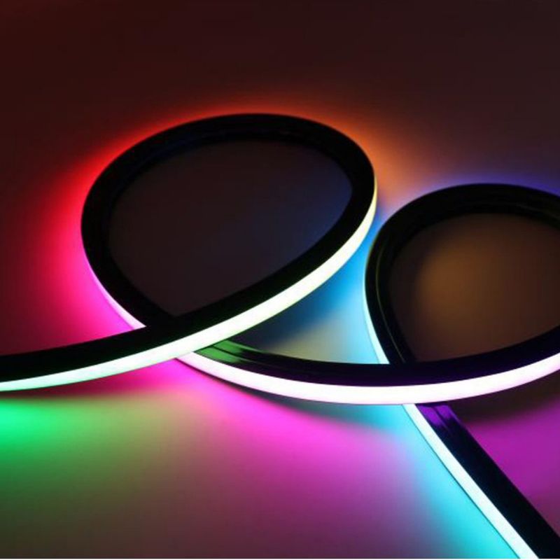 RGB LED Neon Strip Light 24V 1616 ซิลิคอนตกแต่งบ้าน 12W