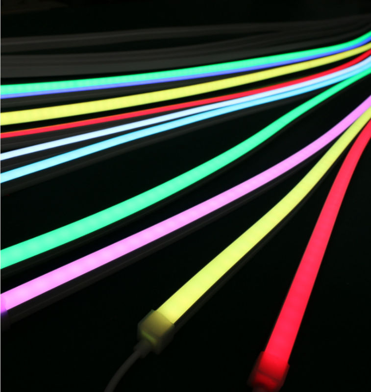 แสงเชือกนีออน Flex Tube ด้านบนโค้งแสง 24V ซิลิโคน flex นำเชือกนีออน