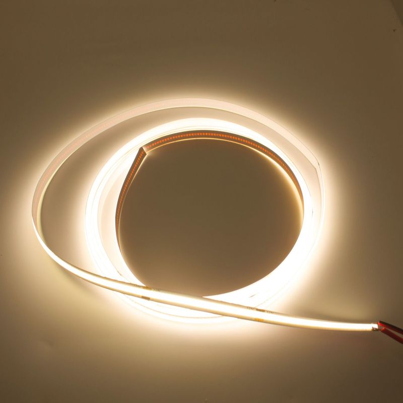 480leds/M แถบ LED COB 12V ความหนาแน่นสูง 4000K 10W ตกแต่งบ้าน