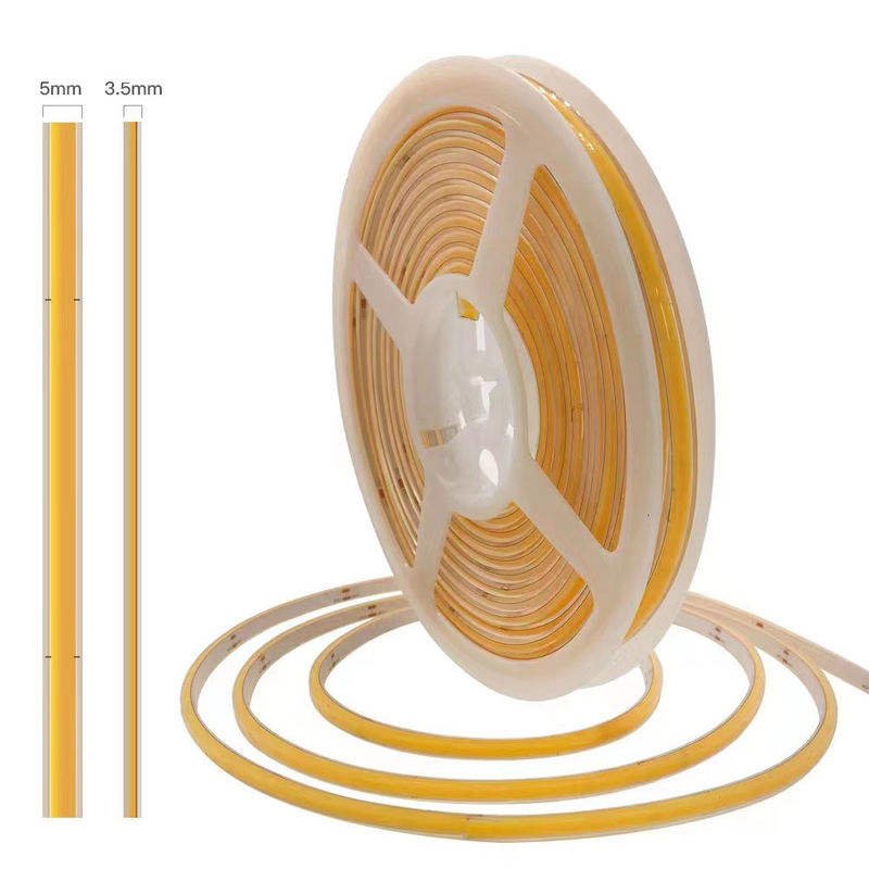 DC 24V LED COB แสงด้านบนเปล่ง CCT หรี่แสงได้ 560ชิป/M 16.4FT