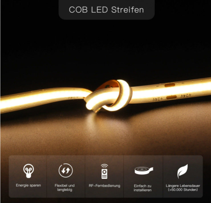 IP20 IP65 ไฟ LED ซังไทริสเตอร์หรี่แสงได้เปลี่ยนสีได้สองเท่า 24V 14.4W