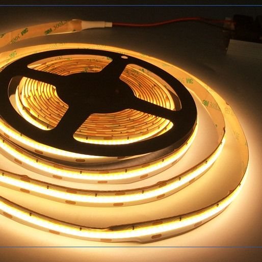 ปรับสีได้ ขาว วอร์ม COB ไฟเส้น LED 12V 24V 8มม