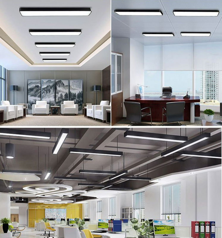 AC110-265V ไฟ LED เชิงเส้นแขวนความสว่างสูง 35W 6500K สีขาว