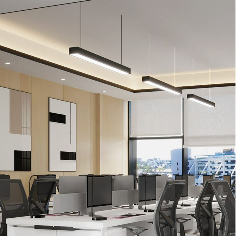 AC110-265V ไฟ LED เชิงเส้นแขวนความสว่างสูง 35W 6500K สีขาว