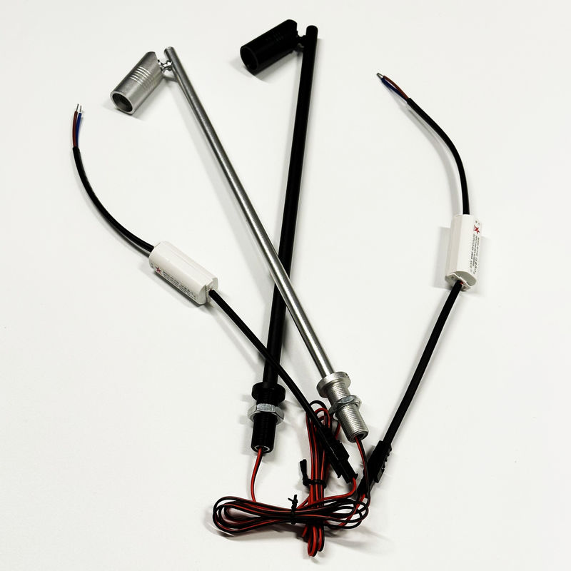 Super Slim LED เครื่องประดับแสงสีเงินสีดำทอง 4w สำหรับตู้โชว์ตู้โชว์เคาน์เตอร์