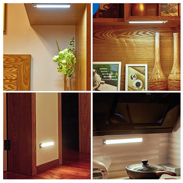 วอร์มไวท์หรี่แสงได้ภายใต้ตู้ไฟแถบ LED สวิตช์เลื่อนอุณหภูมิสี 3 สี