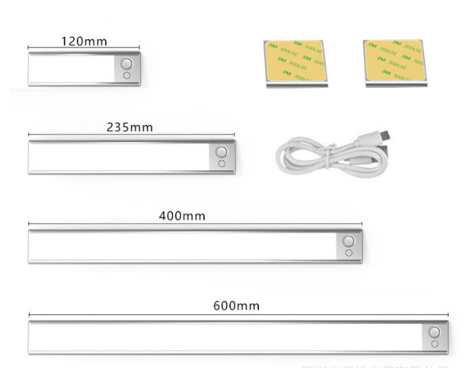 ไฟแถบ LED หรี่แสงได้ 3 สีภายใต้ตู้พร้อมวอร์มไวท์ 2700K ซอฟต์ไวท์ 3000K