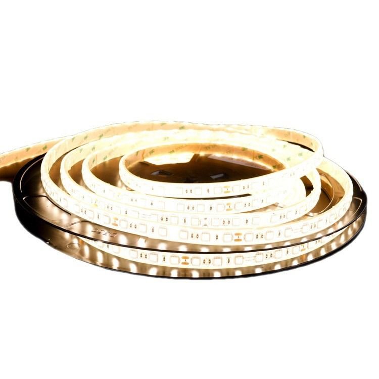 IP67 ไฟ LED Strip แบบยืดหยุ่นกันน้ำ Cool White 5050 SMD 5m 12V 300 LEDs สว่างสำหรับคริสต์มาส