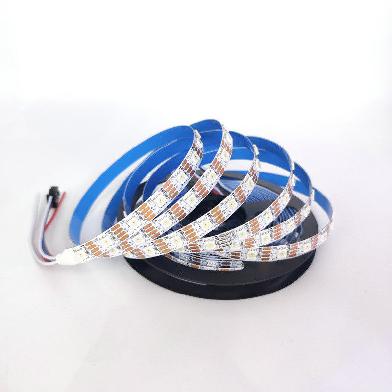 แถบหลอด LED ยืดหยุ่น 12V SMD 5050 RGB หลายสี 300 LEDs