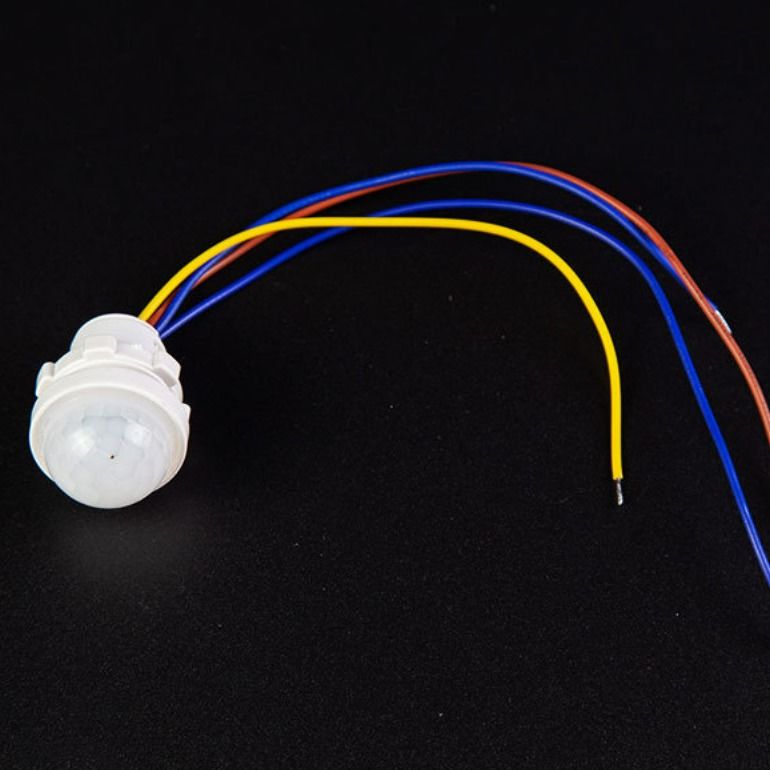 12V / 24V LED Sensor อุปกรณ์เสริม PIR LED Sensor Round Milky For Home Cabinet Kitchen