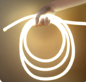 360 องศานีออนไฟแถบยืดหยุ่น DIY LED ซิลิโคนหลอดไฟกลม 24V 12W IP67